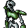 green skeleton